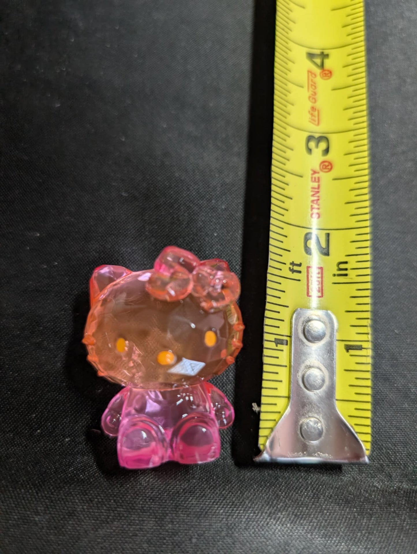 Hello Kitty 50th Anniversary Ombré Figurine ORANGE & PINK CLEAR (Open Package)