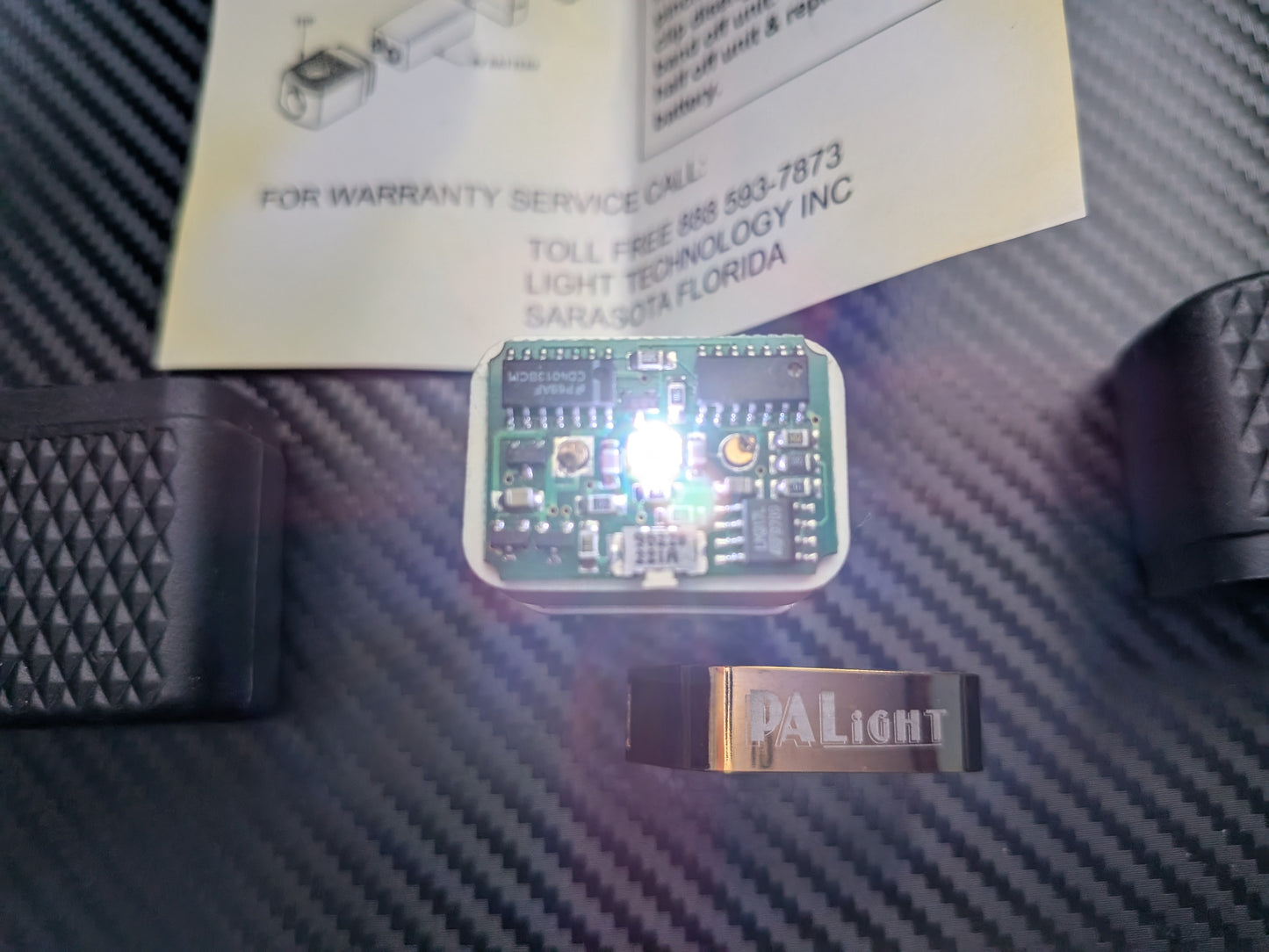 PALight Survival PLUS 9V Battery LED Flashlight - White LED - Black Body - 4 Light Levels