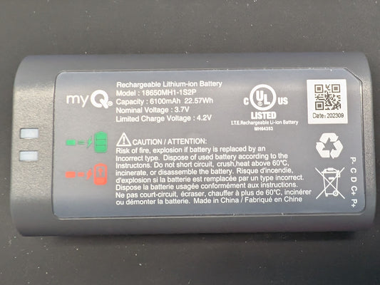 Rechargeable Battery for myQ Smart Garage Video Keypad
