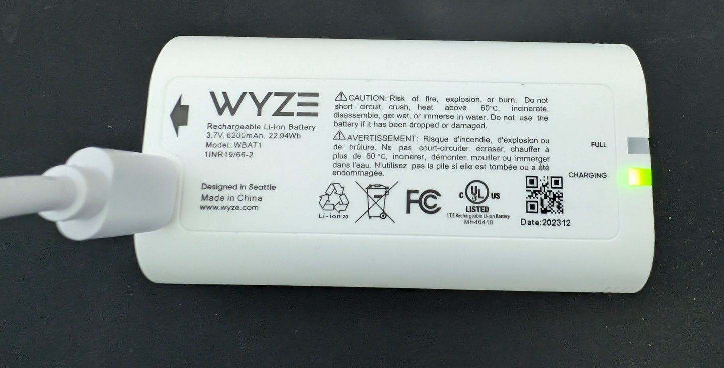 Wyze Removable Battery Pack for Wyze Battery Cam Pro and Wyze Duo Cam Doorbell