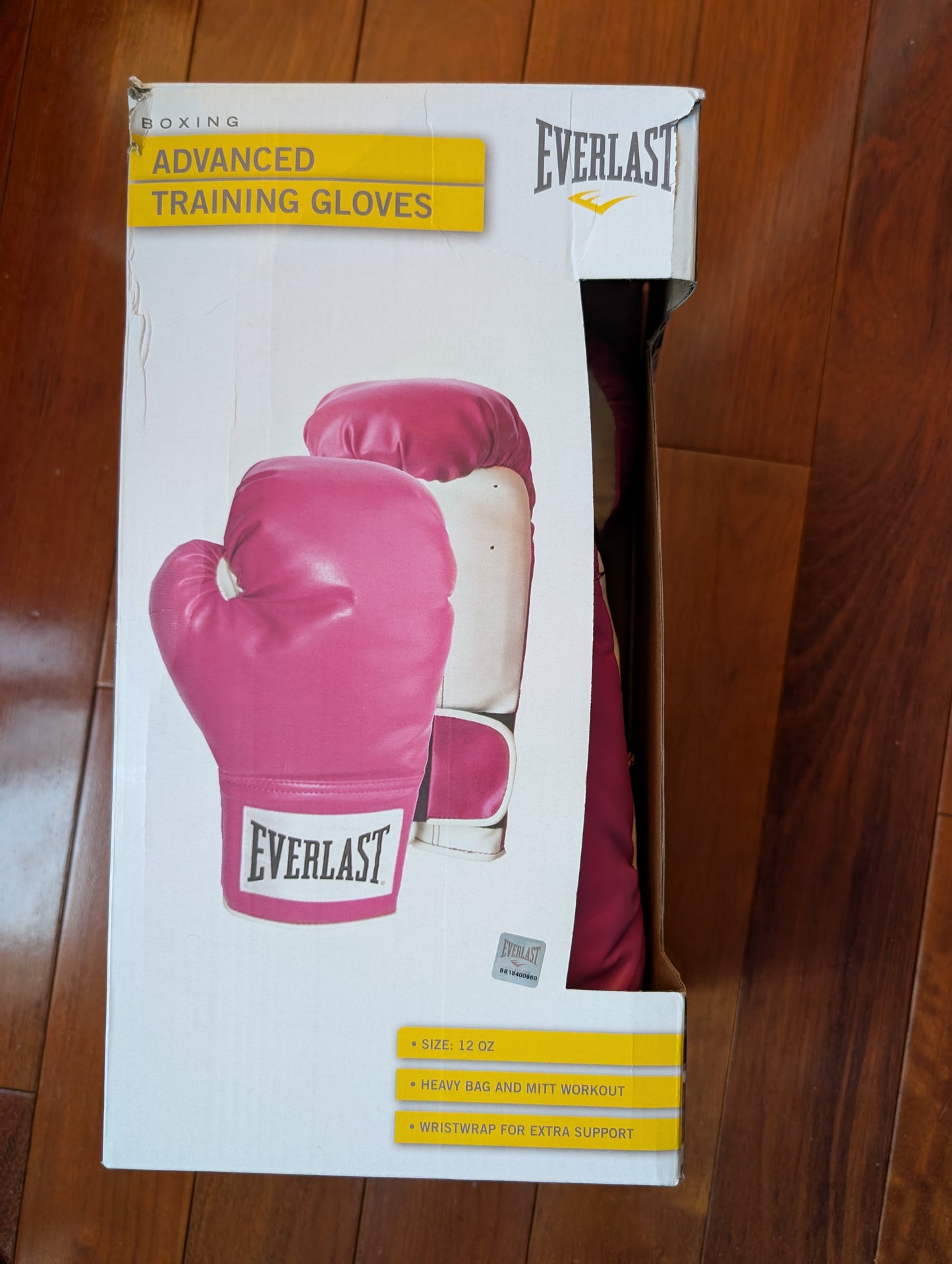Everlast Pink Boxing Gloves Adult Size with Adjustable Wrist Bands