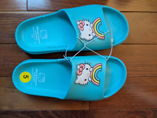 Hello Kitty - Cloud Rainbow Slide Sandals Youth Kids Size 4/5 - New without tag