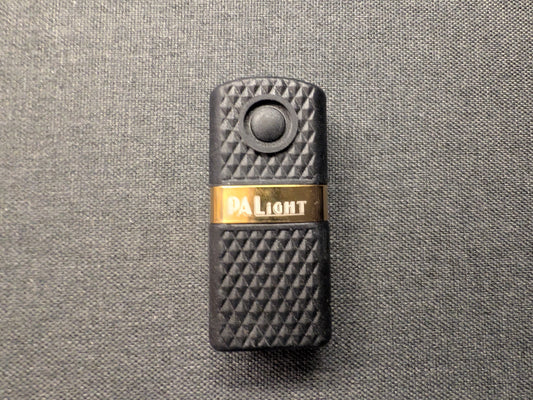 PALight SURE 9V Battery LED Flashlight - White LED - Black Body/Gold Trim - 2 Light Levels