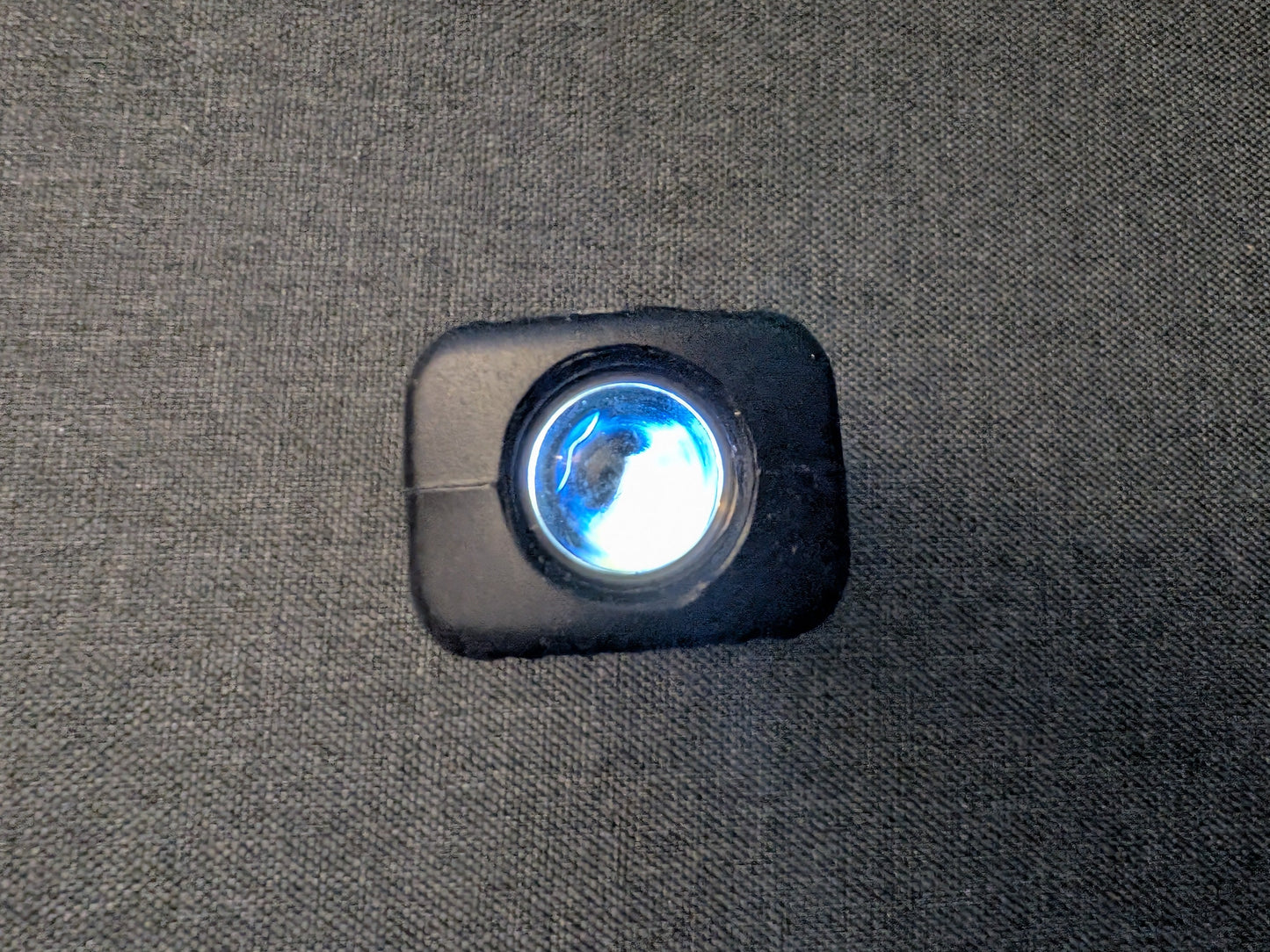 PALight SURE 9V Battery LED Flashlight - White LED - Black Body/Gold Trim - 2 Light Levels