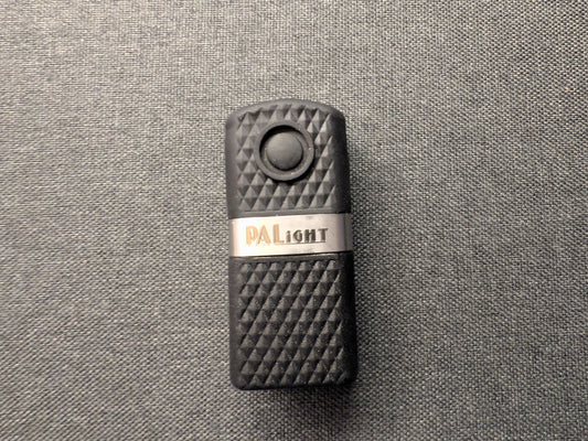 PALight Survival PLUS 9V Battery LED Flashlight - Red LED - Black Body/Silver Trim - 4 Light Levels