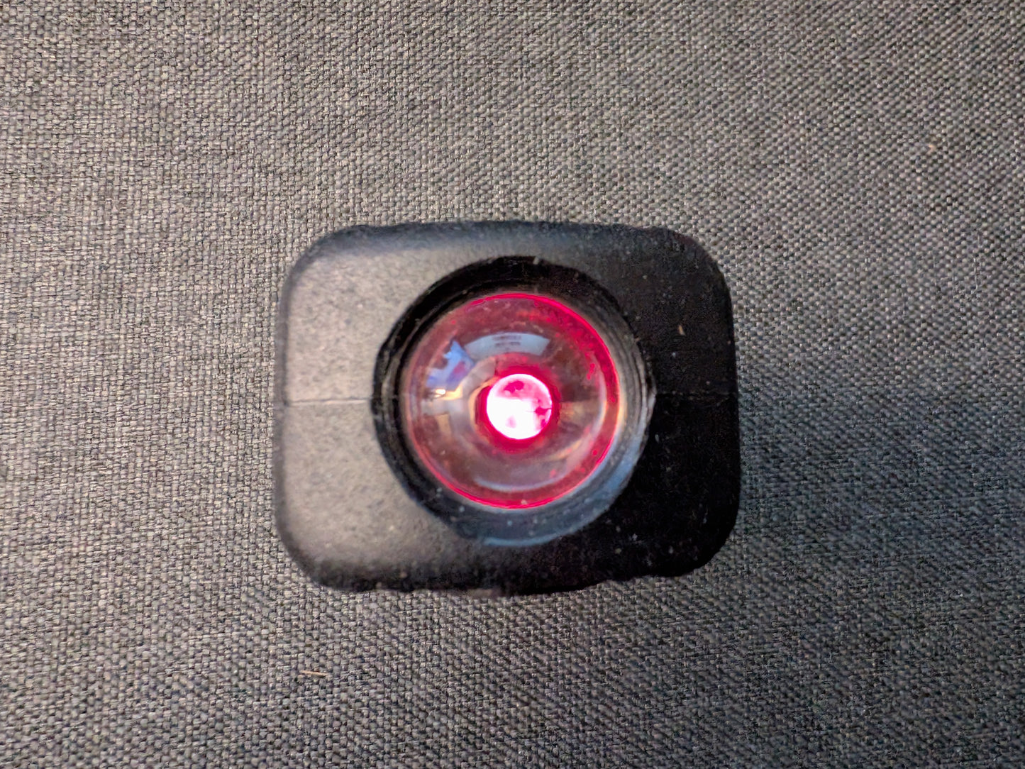 PALight Survival PLUS 9V Battery LED Flashlight - Red LED - Black Body/Silver Trim - 4 Light Levels