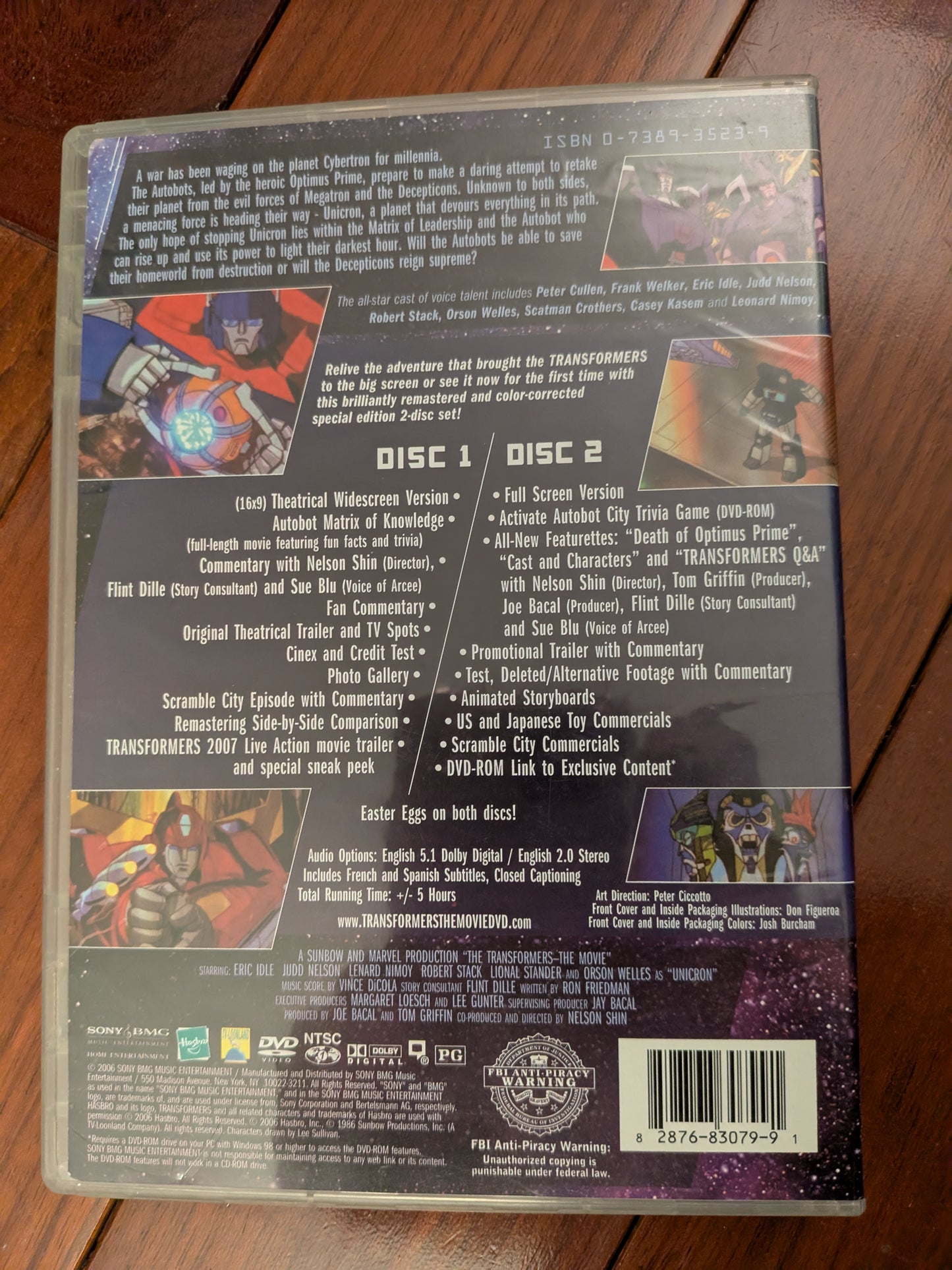 Transformers: The Movie DVD 20th Anniversary Special Edition