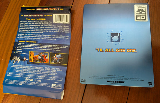 Transformers: The Movie Blu-Ray 30th Anniversary Steelbook