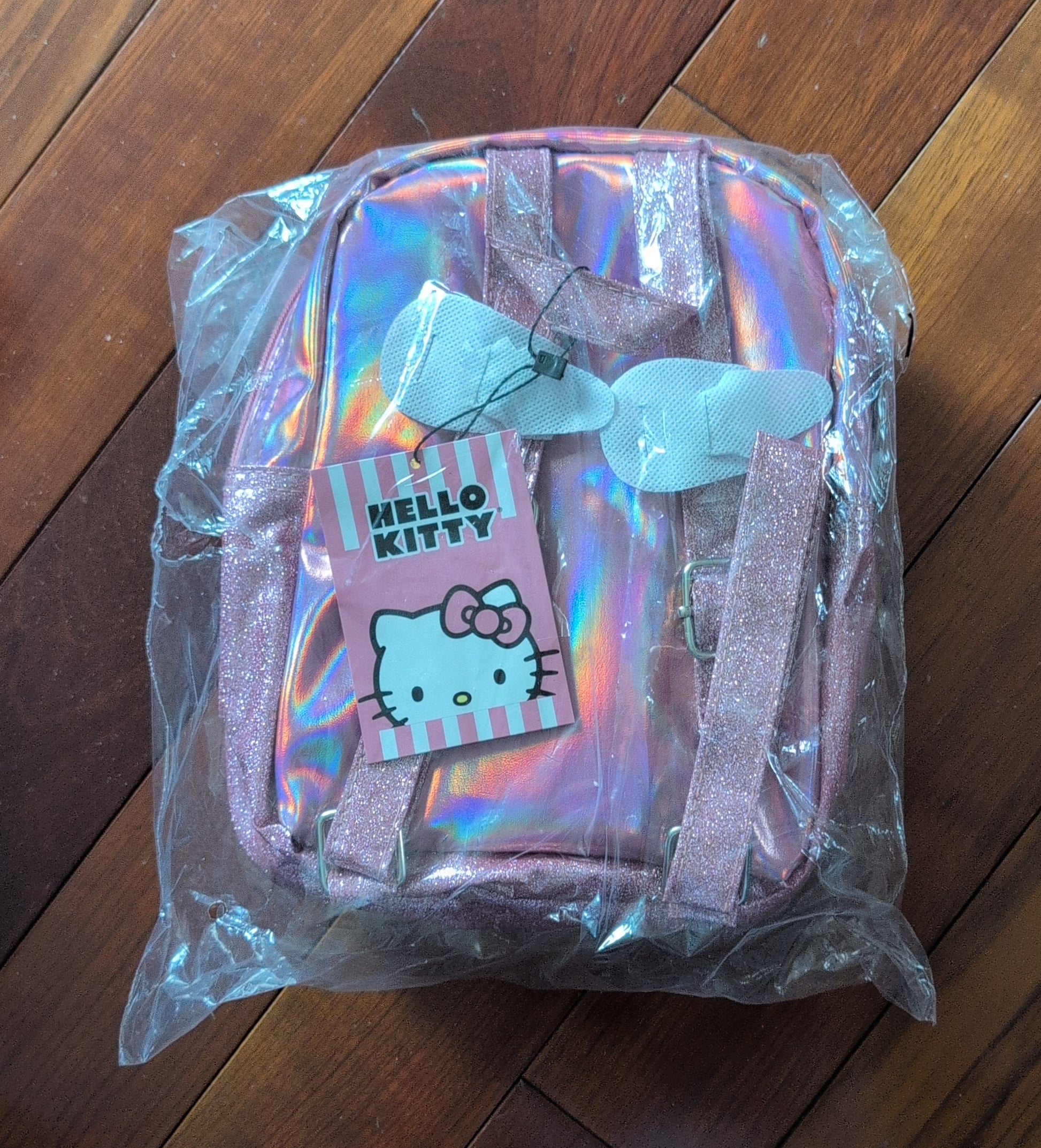Hello Kitty Iridescent Glitter Mini Backpack – P&N Goods LLC