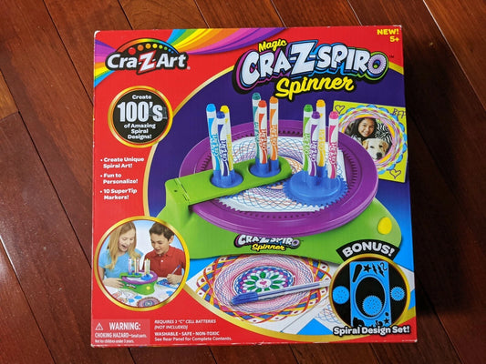 Cra-Z-Art Magic Cra-Z-Spiro Spinner With Bonus Spiral Design Set NEW