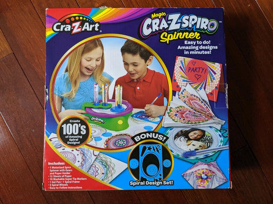 Cra-Z-Art Magic Cra-Z-Spiro Spinner With Bonus Spiral Design Set NEW