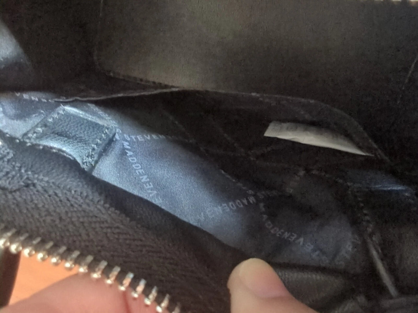 Steve Madden BNIKO Satchel Crossbody Bag with Double Strap in Black