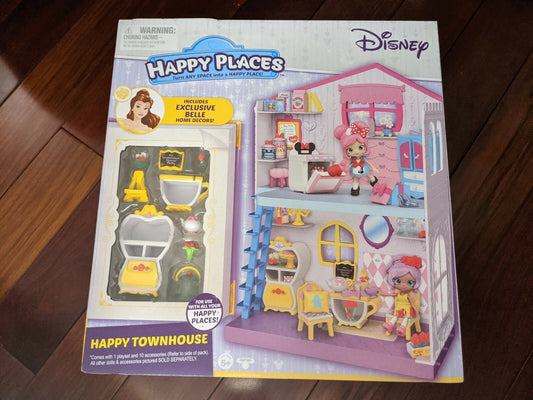 Shopkins Happy Places Disney Happy Townhouse with Belle Home Decors
